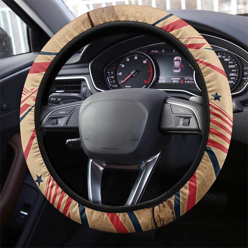 America 250th Anniversary Steering Wheel Cover Eagle Us Flag July 4Th - Wonder Print Shop