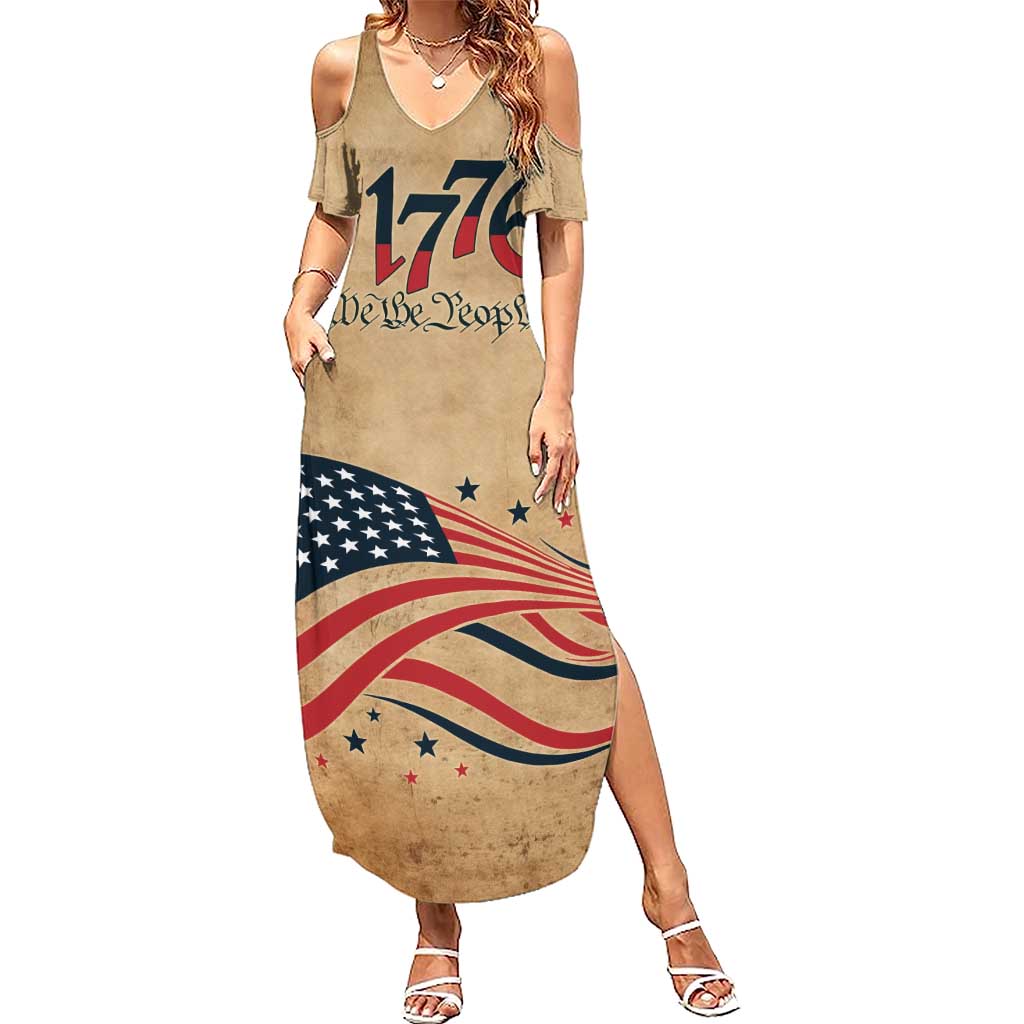 America 250th Anniversary Summer Maxi Dress Eagle Us Flag July 4Th - Wonder Print Shop