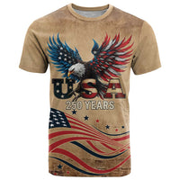 America 250th Anniversary T Shirt Eagle Us Flag July 4Th - Wonder Print Shop