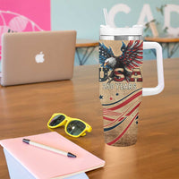America 250th Anniversary Tumbler With Handle Eagle Us Flag July 4Th - Wonder Print Shop