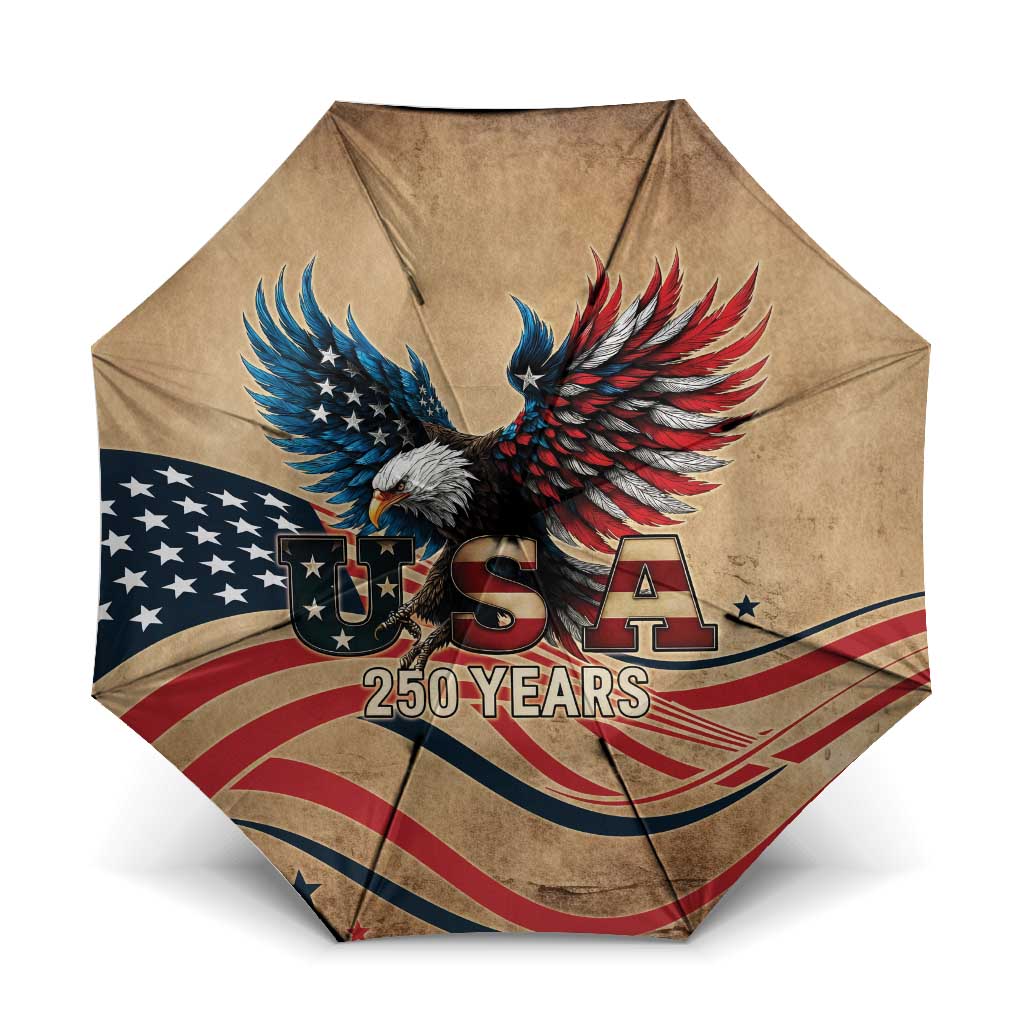 America 250th Anniversary Umbrella Eagle Us Flag July 4Th - Wonder Print Shop