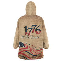 America 250th Anniversary Wearable Blanket Hoodie Eagle Us Flag July 4Th - Wonder Print Shop