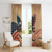 America 250th Anniversary Window Curtain Eagle Us Flag July 4Th - Wonder Print Shop