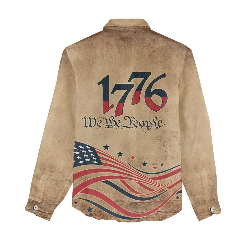 America 250th Anniversary Women Casual Shirt Eagle Us Flag July 4Th - Wonder Print Shop