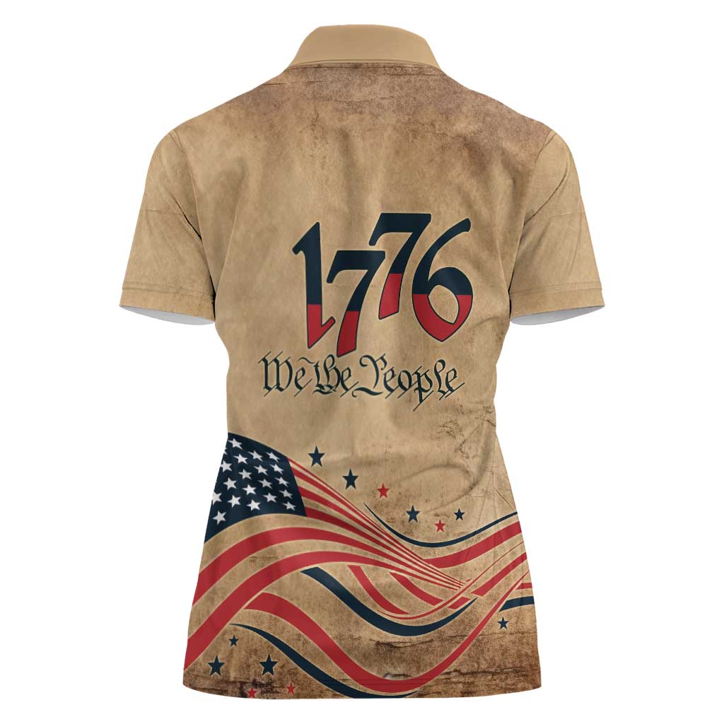 America 250th Anniversary Women Polo Shirt Eagle Us Flag July 4Th - Wonder Print Shop