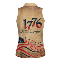America 250th Anniversary Women Sleeveless Polo Shirt Eagle Us Flag July 4Th - Wonder Print Shop