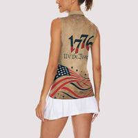 America 250th Anniversary Women Sleeveless Polo Shirt Eagle Us Flag July 4Th - Wonder Print Shop