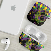 Mardi Gras Alligator AirPods Case Mardigator On Tuesdays We Wear Beads - Wonder Print Shop
