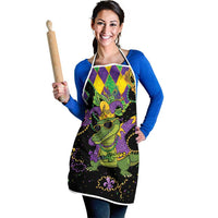Mardi Gras Alligator Apron Mardigator On Tuesdays We Wear Beads - Wonder Print Shop
