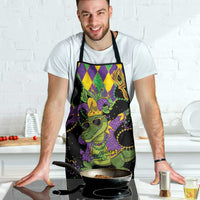 Mardi Gras Alligator Apron Mardigator On Tuesdays We Wear Beads - Wonder Print Shop