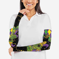Mardi Gras Alligator Arm Sleeves Mardigator On Tuesdays We Wear Beads - Wonder Print Shop