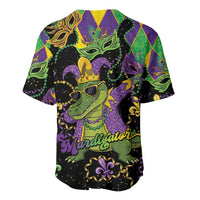 Mardi Gras Alligator Baseball Jersey Mardigator On Tuesdays We Wear Beads - Wonder Print Shop