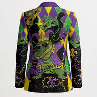Mardi Gras Alligator Blazer Mardigator On Tuesdays We Wear Beads - Wonder Print Shop