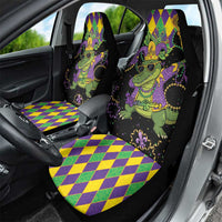 Mardi Gras Alligator Car Seat Cover Mardigator On Tuesdays We Wear Beads - Wonder Print Shop
