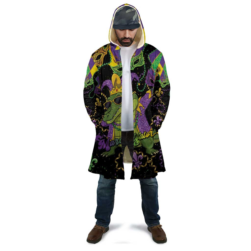 Mardi Gras Alligator Cloak Mardigator On Tuesdays We Wear Beads - Wonder Print Shop