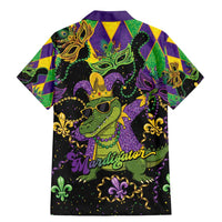 Mardi Gras Alligator Family Matching Mermaid Dress and Hawaiian Shirt Mardigator On Tuesdays We Wear Beads - Wonder Print Shop