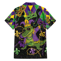 Mardi Gras Alligator Family Matching Puletasi and Hawaiian Shirt Mardigator On Tuesdays We Wear Beads - Wonder Print Shop