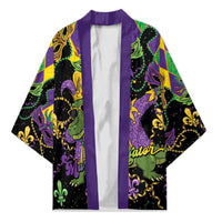 Mardi Gras Alligator Kimono Mardigator On Tuesdays We Wear Beads - Wonder Print Shop