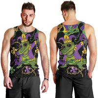 Mardi Gras Alligator Men Tank Top Mardigator On Tuesdays We Wear Beads - Wonder Print Shop