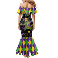 Mardi Gras Alligator Mermaid Dress Mardigator On Tuesdays We Wear Beads - Wonder Print Shop