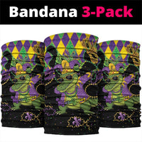 Mardi Gras Alligator Neck Gaiter Mardigator On Tuesdays We Wear Beads - Wonder Print Shop
