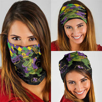 Mardi Gras Alligator Neck Gaiter Mardigator On Tuesdays We Wear Beads - Wonder Print Shop