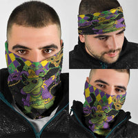 Mardi Gras Alligator Neck Gaiter Mardigator On Tuesdays We Wear Beads - Wonder Print Shop