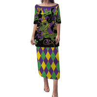 Mardi Gras Alligator Puletasi Mardigator On Tuesdays We Wear Beads - Wonder Print Shop