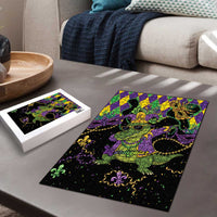 Mardi Gras Alligator Puzzle Mardigator On Tuesdays We Wear Beads - Wonder Print Shop