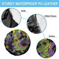 Mardi Gras Alligator Spare Tire Cover Mardigator On Tuesdays We Wear Beads - Wonder Print Shop