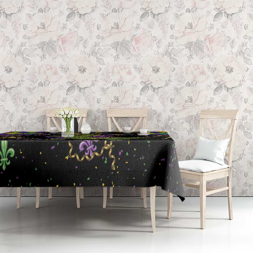 Mardi Gras Alligator Tablecloth Mardigator On Tuesdays We Wear Beads - Wonder Print Shop