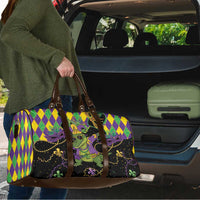 Mardi Gras Alligator Travel Bag Mardigator On Tuesdays We Wear Beads - Wonder Print Shop