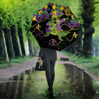 Mardi Gras Alligator Umbrella Mardigator On Tuesdays We Wear Beads - Wonder Print Shop