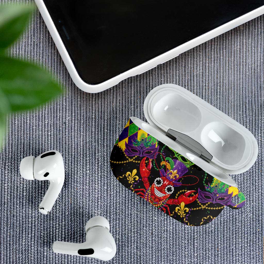 Mardi Gras Crawfish AirPods Case On Tuesdays We Wear Beads - Wonder Print Shop