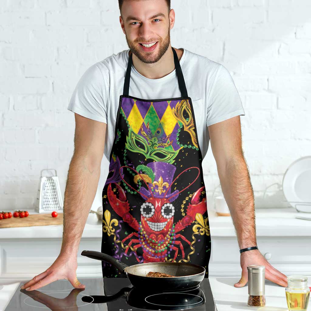 Mardi Gras Crawfish Apron On Tuesdays We Wear Beads - Wonder Print Shop