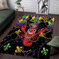 Mardi Gras Crawfish Area Rug On Tuesdays We Wear Beads - Wonder Print Shop