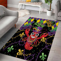Mardi Gras Crawfish Area Rug On Tuesdays We Wear Beads - Wonder Print Shop