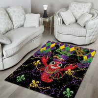 Mardi Gras Crawfish Area Rug On Tuesdays We Wear Beads - Wonder Print Shop