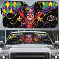 Mardi Gras Crawfish Auto Sun Shade On Tuesdays We Wear Beads - Wonder Print Shop