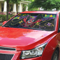 Mardi Gras Crawfish Auto Sun Shade On Tuesdays We Wear Beads - Wonder Print Shop