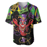 Mardi Gras Crawfish Baseball Jersey On Tuesdays We Wear Beads - Wonder Print Shop