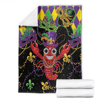 Mardi Gras Crawfish Blanket On Tuesdays We Wear Beads - Wonder Print Shop