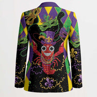 Mardi Gras Crawfish Blazer On Tuesdays We Wear Beads - Wonder Print Shop