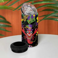 Mardi Gras Crawfish 4 in 1 Can Cooler Tumbler On Tuesdays We Wear Beads - Wonder Print Shop