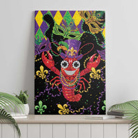 Mardi Gras Crawfish Canvas Wall Art On Tuesdays We Wear Beads - Wonder Print Shop