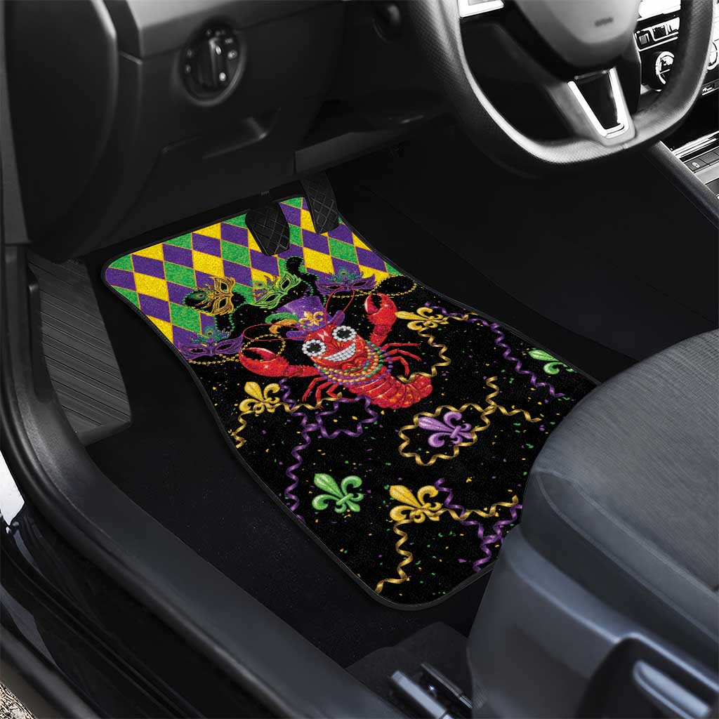 Mardi Gras Crawfish Car Mats On Tuesdays We Wear Beads - Wonder Print Shop
