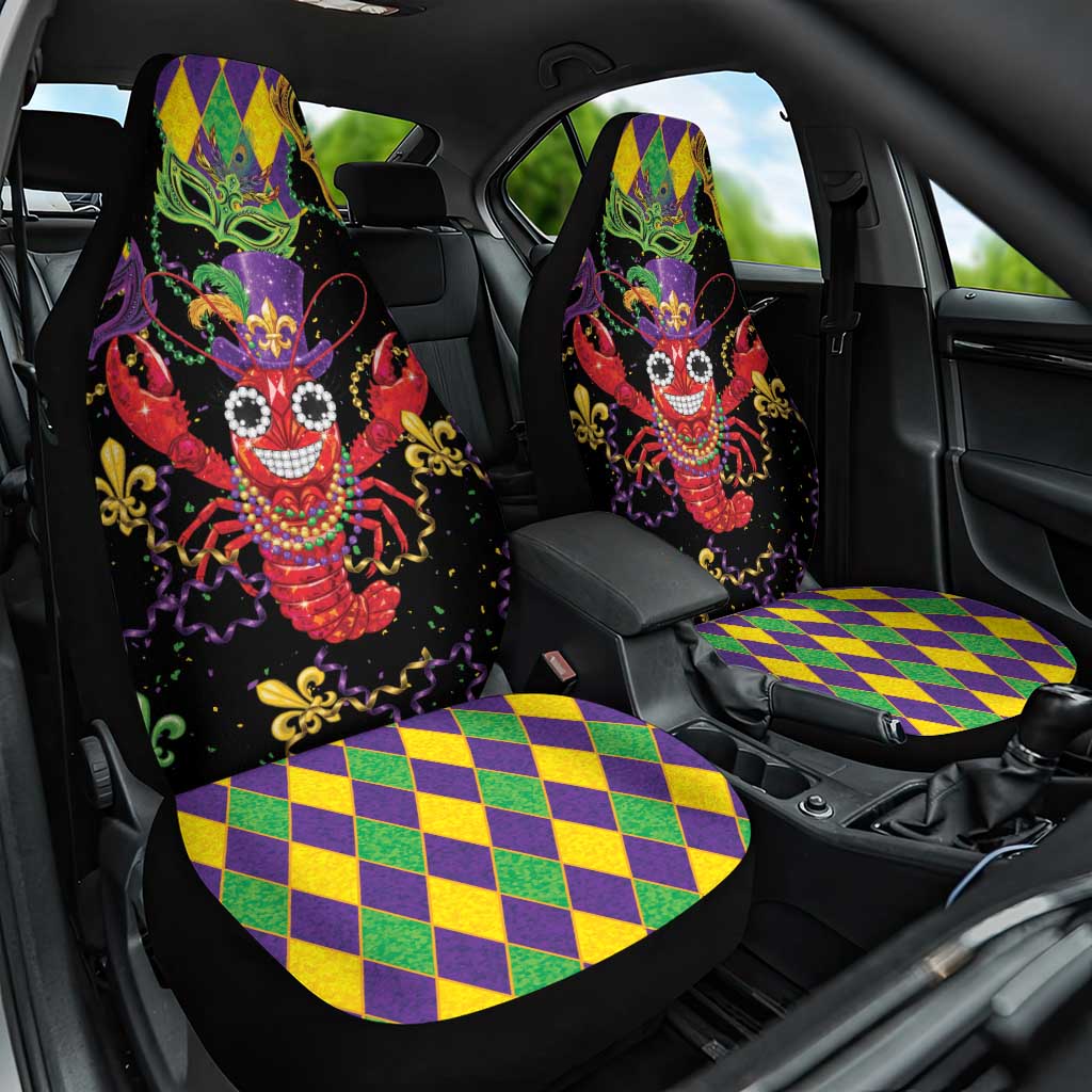 Mardi Gras Crawfish Car Seat Cover On Tuesdays We Wear Beads - Wonder Print Shop