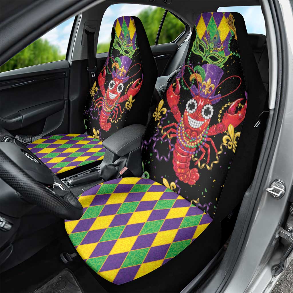 Mardi Gras Crawfish Car Seat Cover On Tuesdays We Wear Beads - Wonder Print Shop