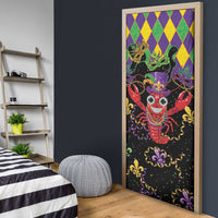 Mardi Gras Crawfish Door Cover On Tuesdays We Wear Beads - Wonder Print Shop