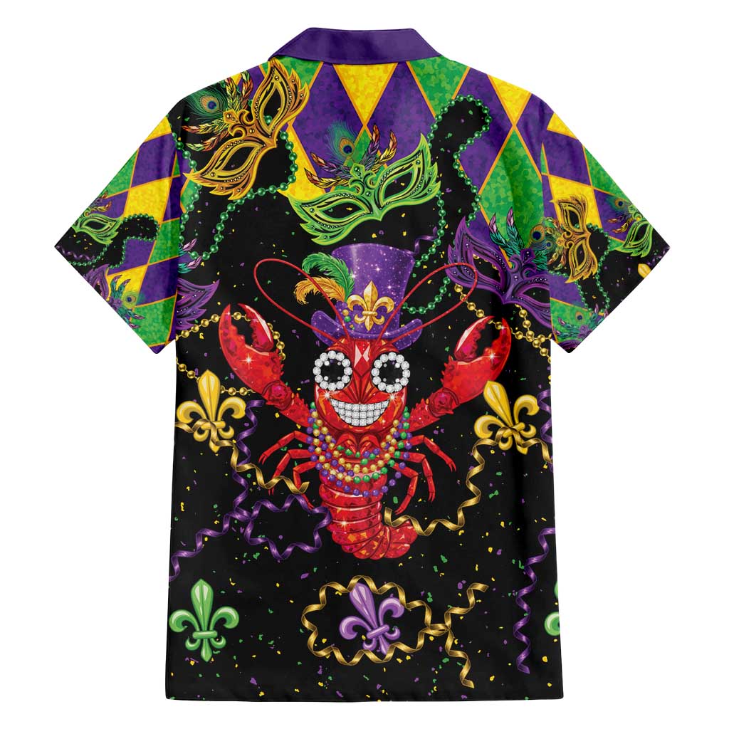 Mardi Gras Crawfish Family Matching Off Shoulder Maxi Dress and Hawaiian Shirt On Tuesdays We Wear Beads - Wonder Print Shop